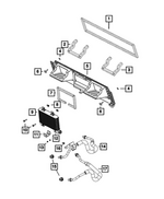 68443844AA - Cooling: Radiator Seal for Mopar Image