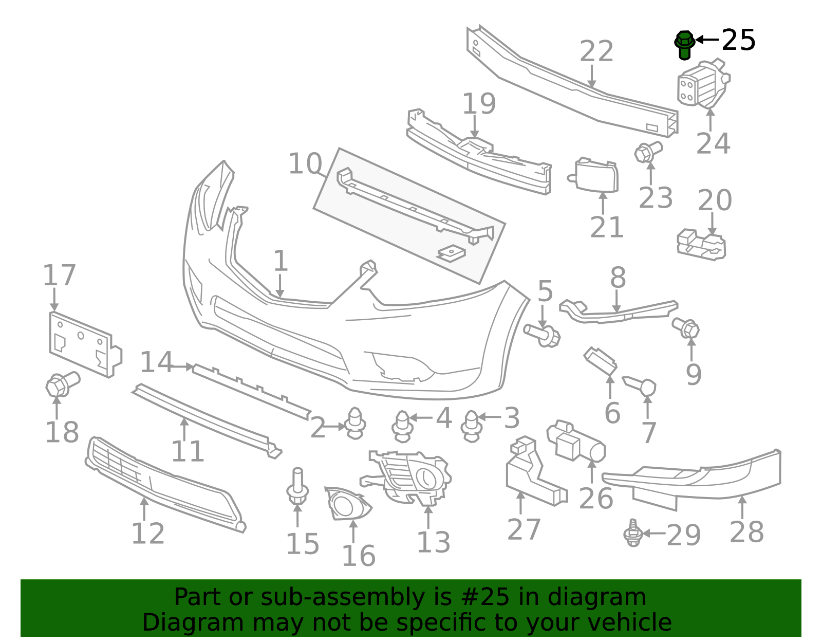 90110-SE7-000 - Bumper Face Bar Reinforcement Beam Bolt 1996-2025 Acura ...