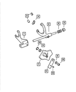 4746136 - Transfer Case Model 241 [DHE, DHG, DHH]: Mode Fork for Mopar Image