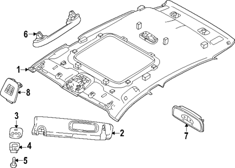 Interior Trim - Roof for 2024 Dodge Hornet #0