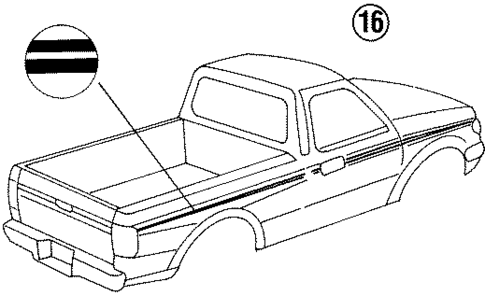 Stripe Tape for 1997 Ford Ranger #0
