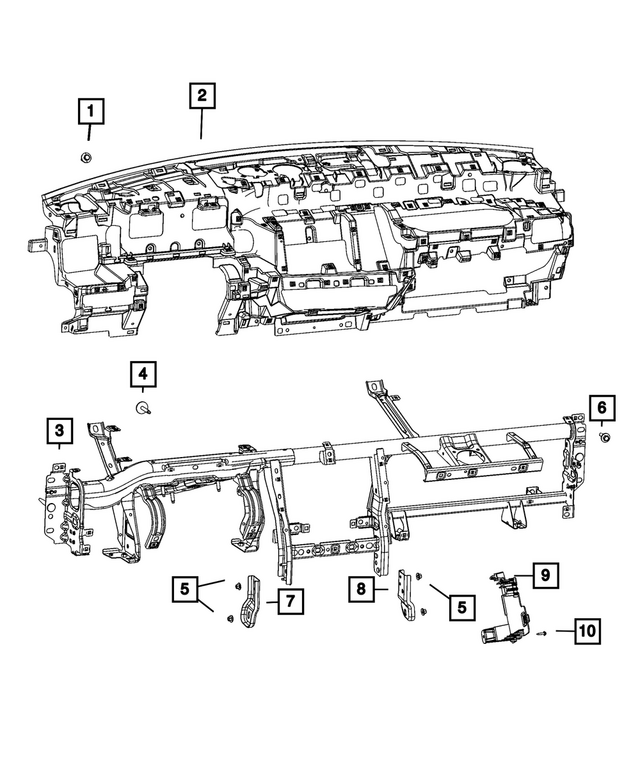 7LM98TX7AB - : Instrument Panel Reinforcement for Mopar Image