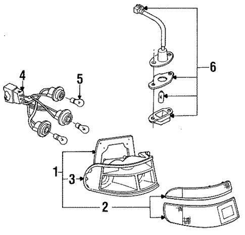 License Lamps for 1992 Ford Escort #0