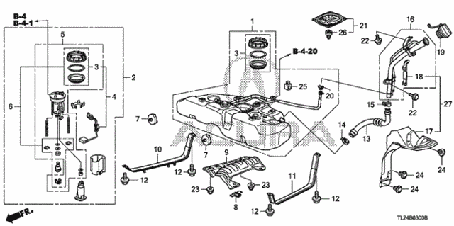 Fuel Tank (KA/KC) for 2011 Acura TSX #0