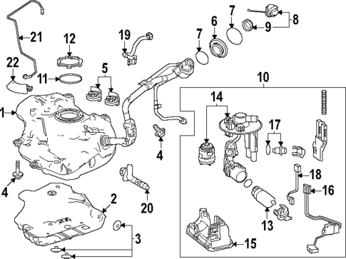 Fuel System Components for 2025 Toyota Prius #0