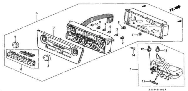 Heater Control (Navi) ('96-'98) for 1998 Acura RL #0