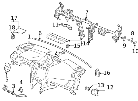 Instrument Panel for 2021 Subaru Forester #0