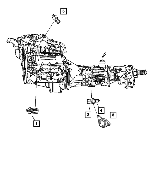 5099770AA - Electrical: Back Up Lamp Switch for Mopar Image