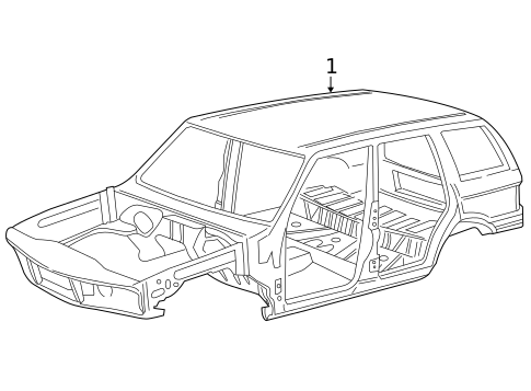 Body Shell for 1996 Land Rover Range Rover #0