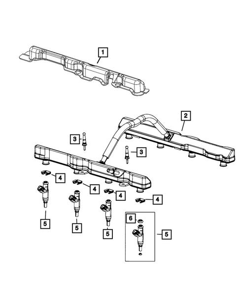 Fuel Rail and Injectors for 2026 Jeep Wrangler #0