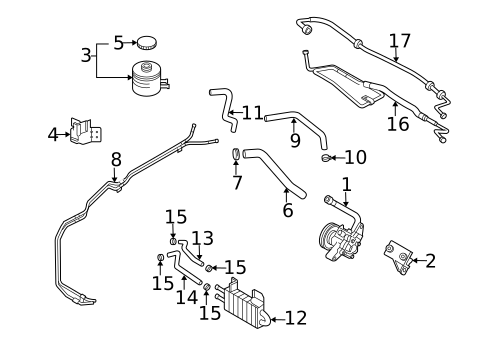 Pump & Hoses for 2005 Kia Sedona #0