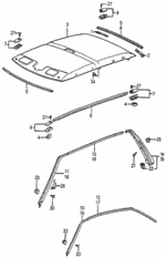90667692003 - Interior/Bumper: CLIP, ROOF LINING for Honda Image