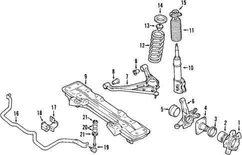 Front Suspension for 2004 Suzuki Vitara #0