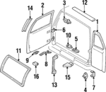 8973856970 - Body: Door Shell for Isuzu Image
