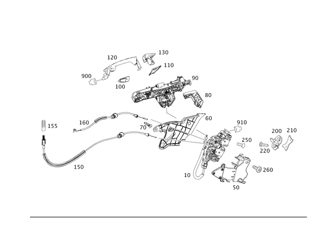 2047304635 - Rear Doors: Door Lock for Mercedes-Benz: E250, E350, E550, E63 AMG, E63 AMG S Image image