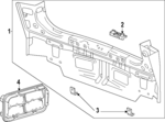 85707341 - Body: Rear Body Panel for Honda: Prologue Image
