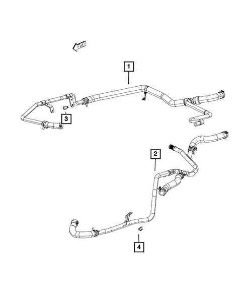 Air Conditioner and Heater Plumbing for 2012 Dodge Charger #2