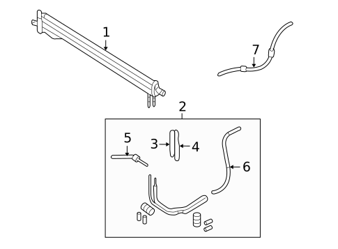 Trans Oil Cooler for 2007 Hyundai Entourage #0