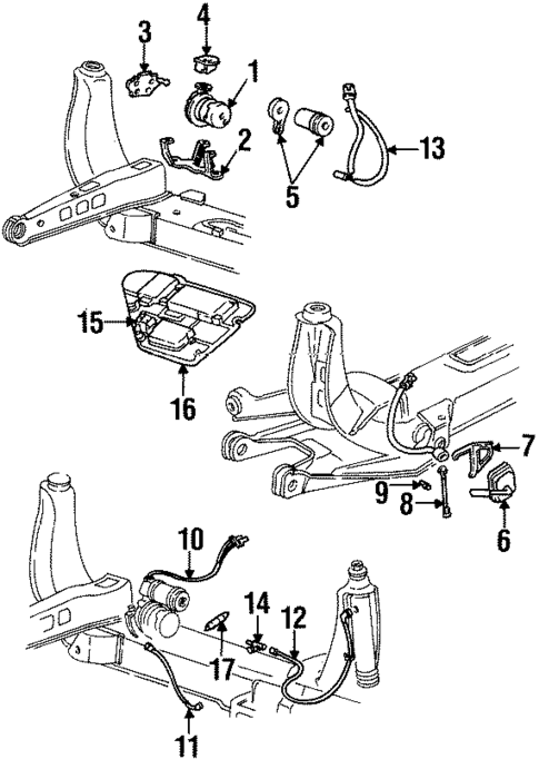Ride Control Components for 1992 Cadillac Seville #0