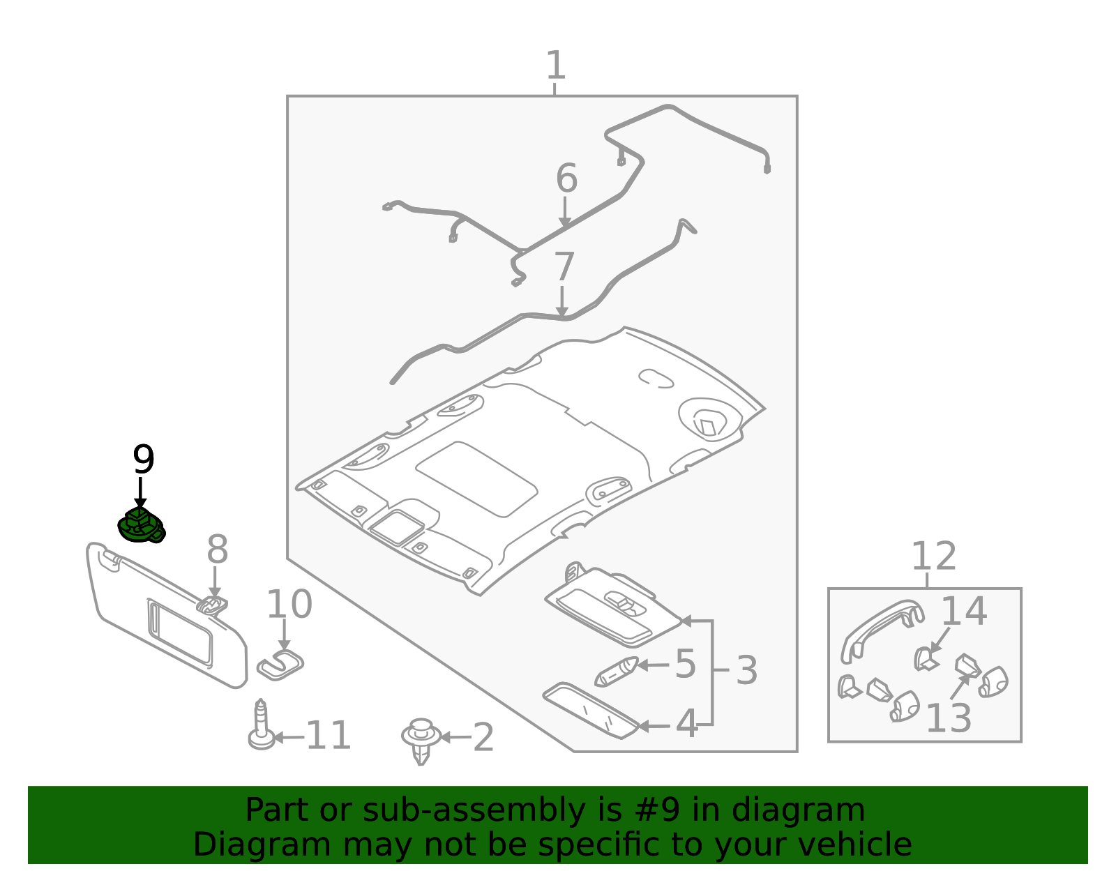 LC62-69-261B-75 - Sun-Visor Holder - 2008-2015 Mazda | Mazda Swag