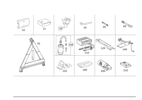 Tools and Accessories for 2000 Mercedes-Benz C230 #0