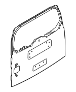 524123600 - Body: Door for Land Rover: Defender 110, Defender 130, Defender 90 Image