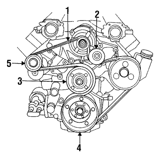 4763795AD - Belts &amp; Cooling: Serpentine Belt for Mopar Image