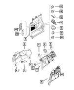5VW30LXHAA - : Panel Grille, Right for Mopar Image