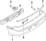 MB631113 - : Bumper Cover for Mitsubishi: Eclipse Image