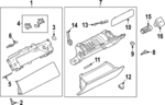 533123887SBV - : Glove Box Assembly for Land Rover: Range Rover Image