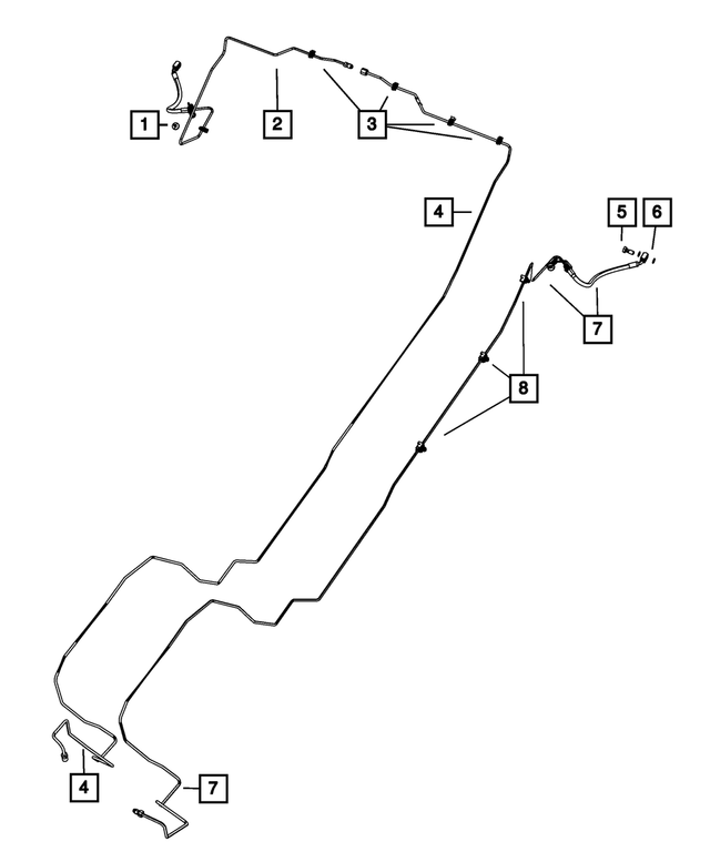 52109854AF - Brakes: Brake Tube And Hose for Mopar Image