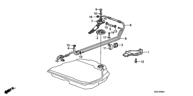 Fuel Pump (PGM-FI) for 1987 Honda Accord #0