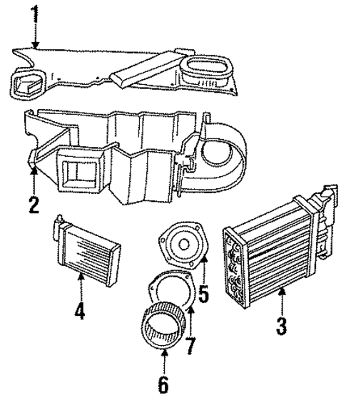 Heater for 1990 Dodge Spirit #0