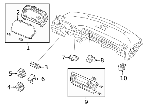 Cluster & Switches for 2022 Honda Insight #0