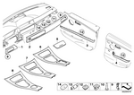 51456985890 - Retrofitting / Conversion / Accessories: Decorative Strip, Dashboard Left for BMW Image