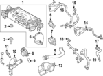 LR185778 - Cooling System: Inlet Hose for Land Rover: Range Rover, Range Rover Sport Image