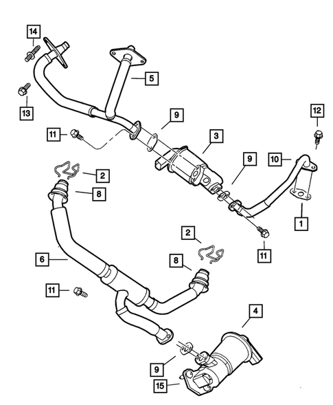EGR System for 2002 Chrysler Concorde #0