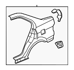 4636S5SA92ZZ - Body: Quarter Panel for Honda: Civic Image