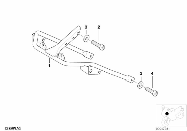 46632328688 - Frame and Mounting Parts: Fairing Bracket -  for BMW-Motorrad Image