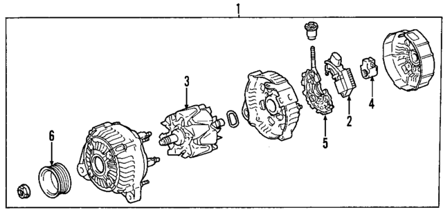 273700P020 - : Holder Assembly,  Alternator Brush for Toyota Image