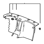 15297383 - Body: Back Panel Trim for Cadillac: XLR Image