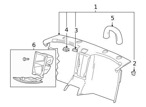 Interior Trim - Quarter Panels for 2008 Cadillac XLR #0