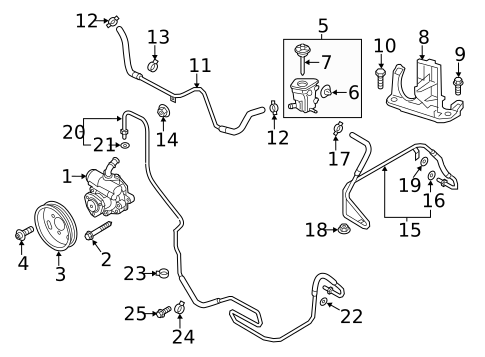 Pump & Hoses for 2012 Volkswagen Passat #0