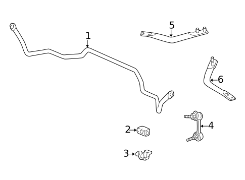 Stabilizer Bar & Components for 2000 Honda Accord #3
