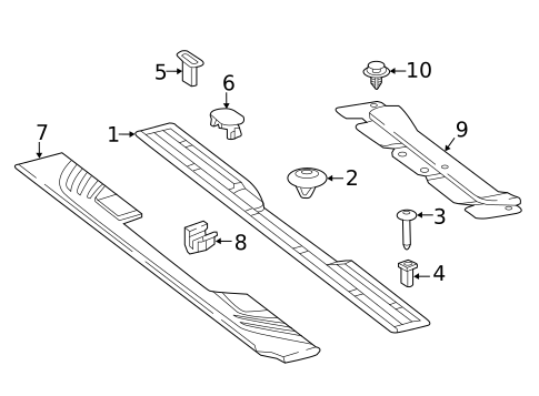 Interior Trim - Rear Body for 2017 Mercedes-Benz Metris #0