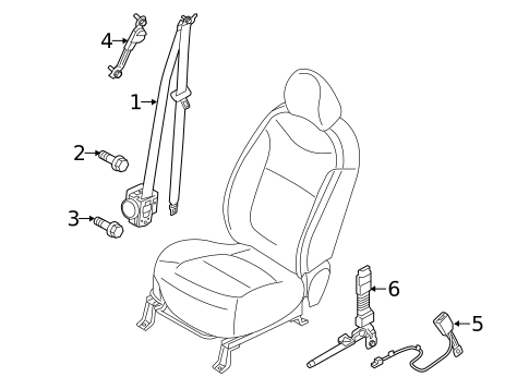 Front Seat Belts for 2023 Kia Sportage #0