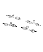 68265869AF - : Axle Half Shaft, Left for Jeep: Cherokee Image