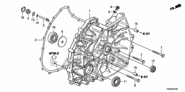 AT Flywheel Case for 2013 Acura ILX #0