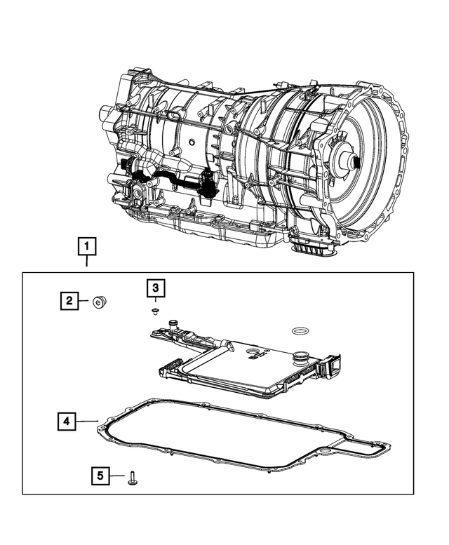 68507897AA - Transmission: Transmission Oil Filter Kit for Mopar Image