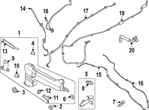 Washer Components for 2023 Lincoln Aviator #0